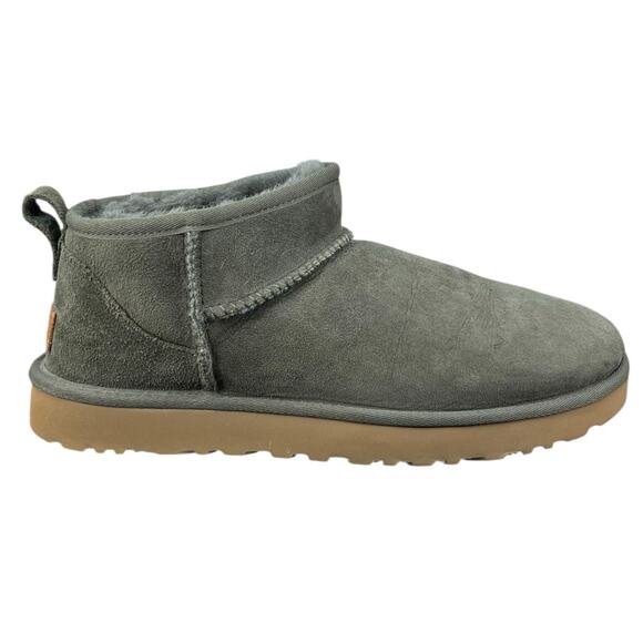 UGG Women’s Classic Ultra Mini Green Suede Winter Boot Size US 10 - Picture 1 of 11